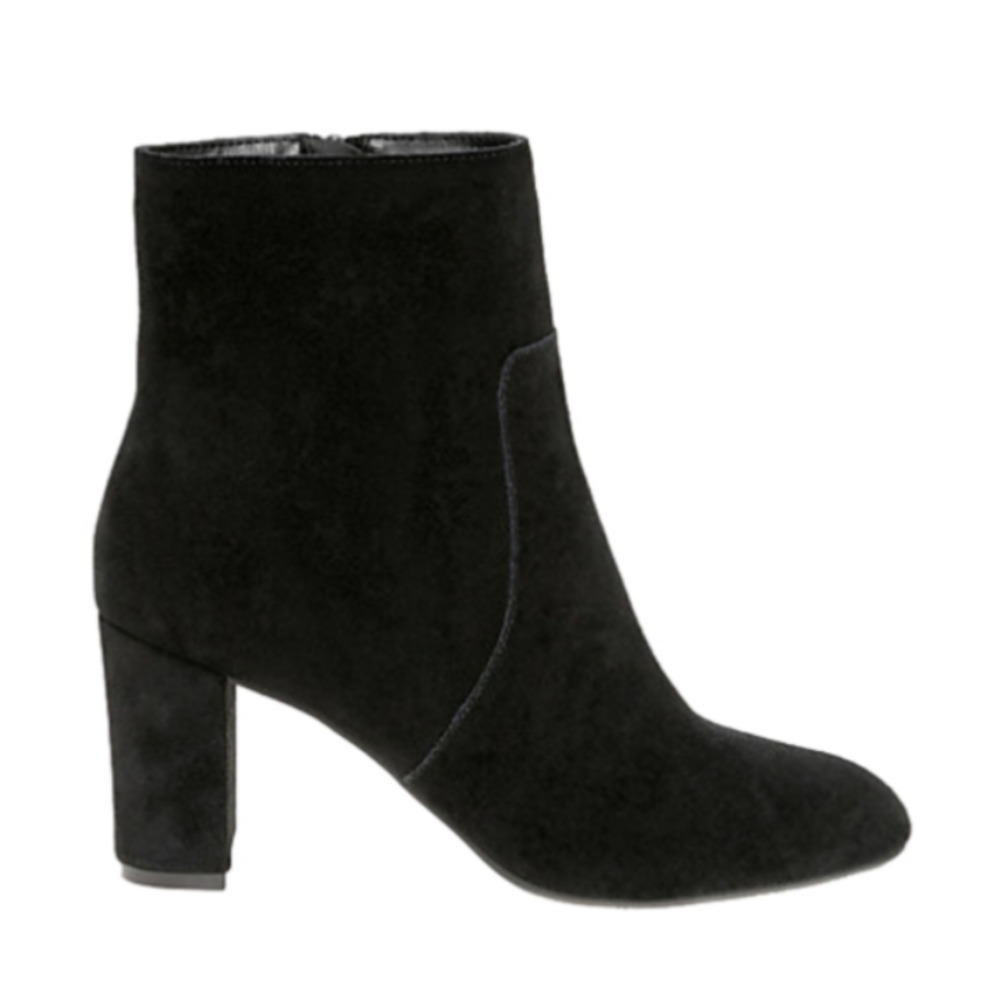LE Chateau Suede Black Ankle Boots Size 39
